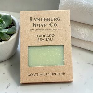 Avocado Sea Salt Goats Milk Soap Bar - Light Green
